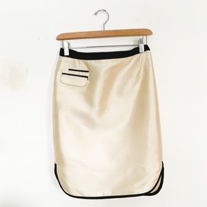 J.Crew Contrast Silk No.2 Pencil Skirt